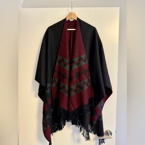 Monk & Lou Reversible Wool Poncho